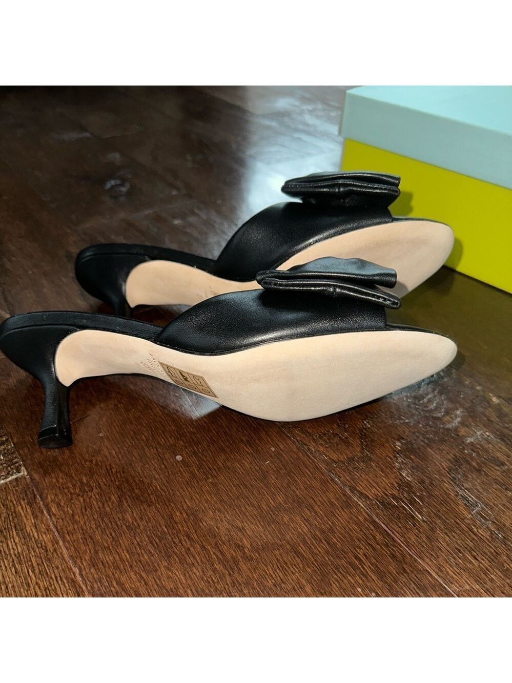 Jack Rogers-Lola Bow Mid Heel sandals black size 8 New in box. - Picture 15 of 16